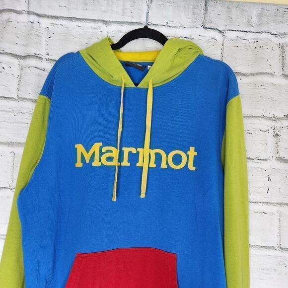 Marmot Medium hoodie sweatshirt colorblock sweatshirt - Picture 9 of 9